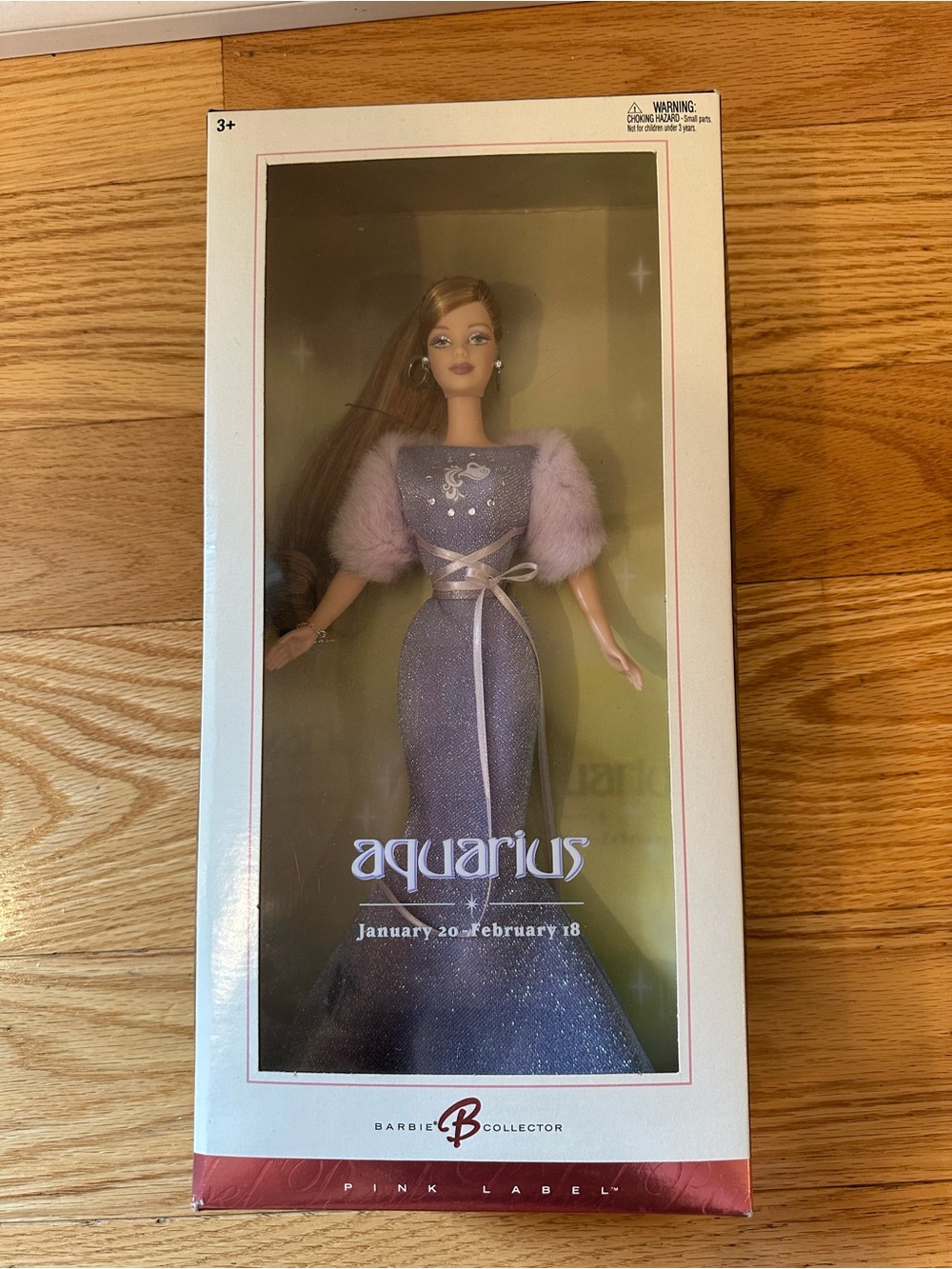 Barbie Aquarius Doll in Sparkling Purple Gown with Pink Shrug